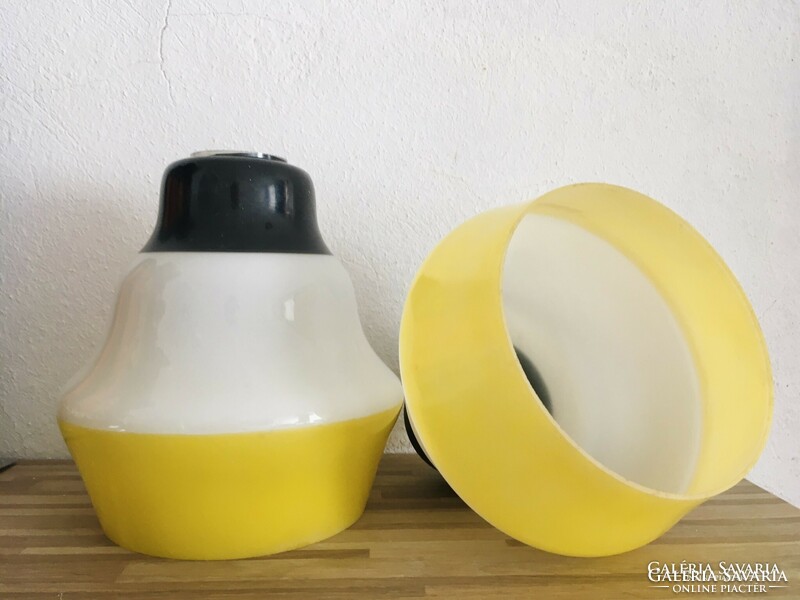 Retro yellow-lemon yellow chandelier lamp bulb 2 pcs