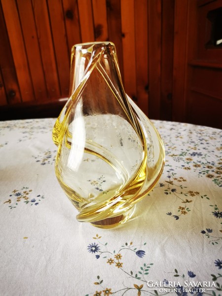 Glass vase by Frantisek Zemek