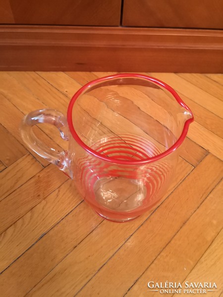 Art deco glass jug - 1920s