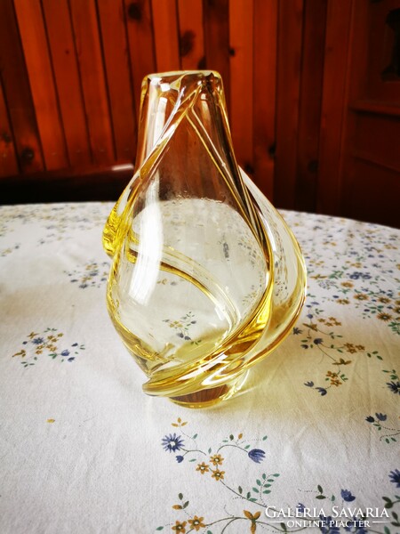 Glass vase by Frantisek Zemek