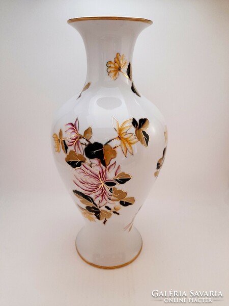 Hollóházi porcelán nagyméretű váza