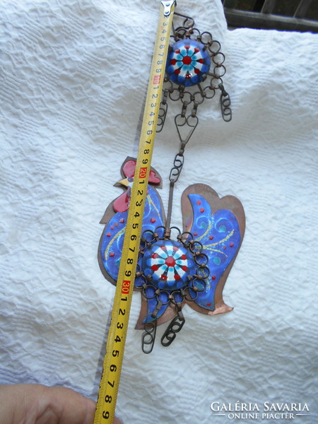 Wall decoration made with fire enamel craft technique