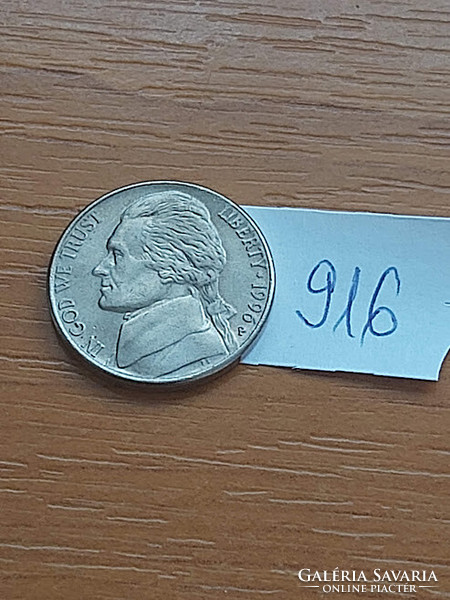 USA 5 cents 1996 p, jefferson 916.
