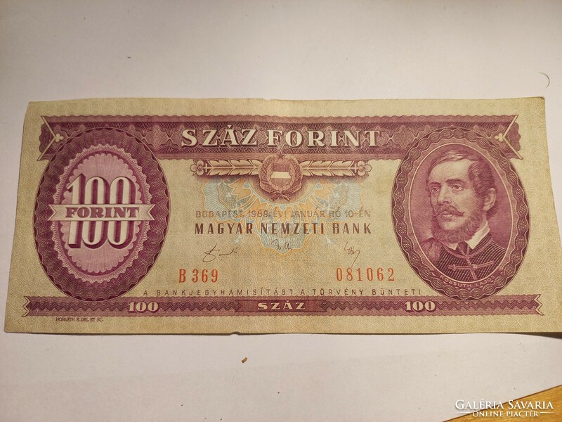 1989-es 100 Forint EF-