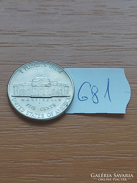 USA 5 cents 1996 d, jefferson 681.