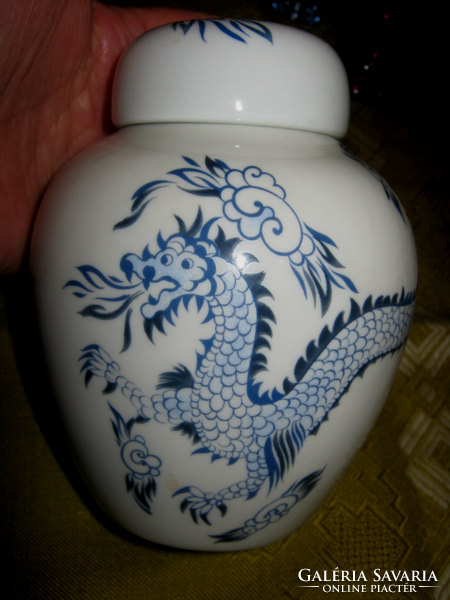 Eastern dragon lidded container