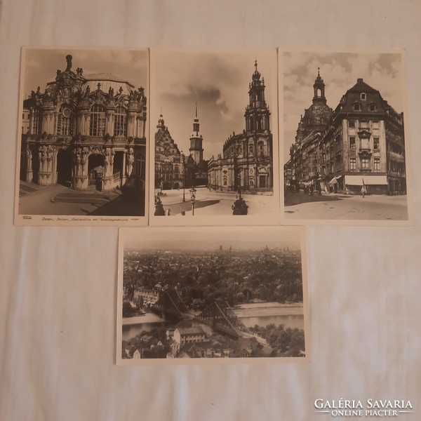 Picture postcards from Dresden, 1960s, 4 pcs