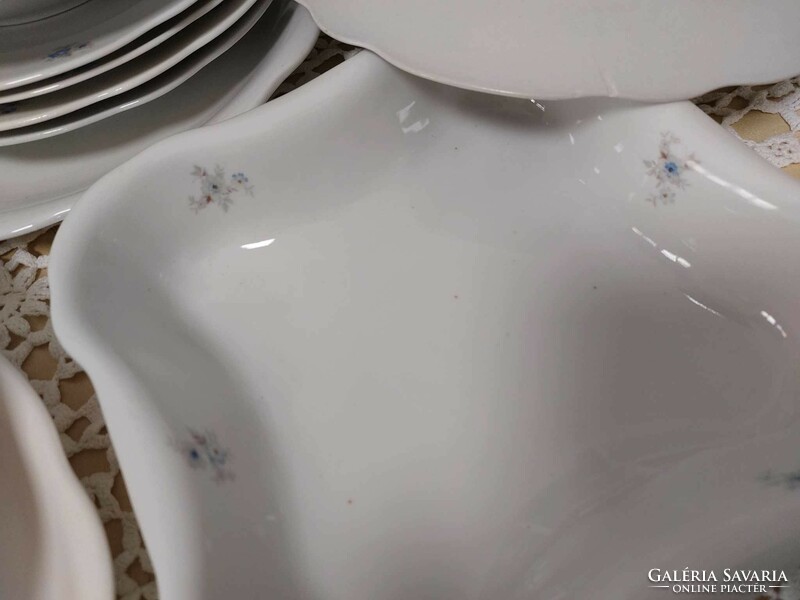 Zsolnay, blue floral, tableware, incomplete