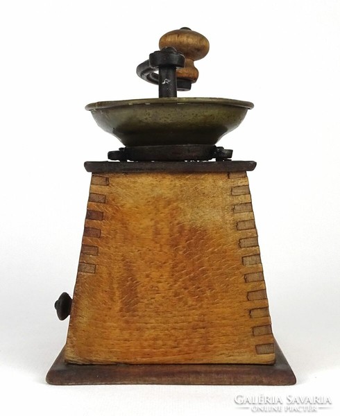1N296 antique mg kitchen trapeze coffee grinder