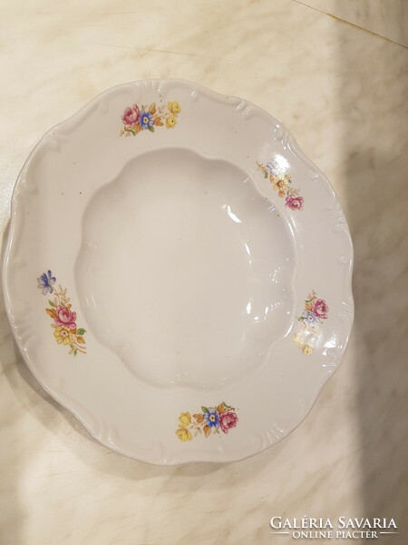 Old floral deep plate for 1 flawless replacement