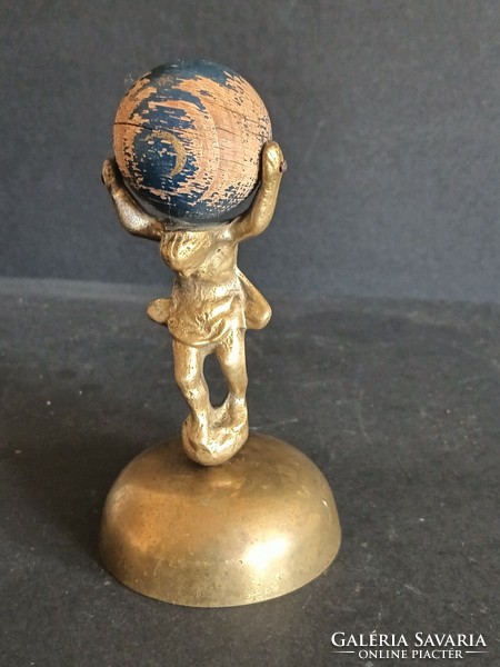 Clock ornament holding a satin globe. Negotiable!
