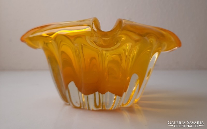 Vintage Murano blown glass ashtray, bowl, bowl, centerpiece