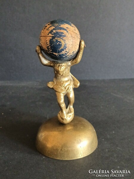 Clock ornament holding a satin globe. Negotiable!