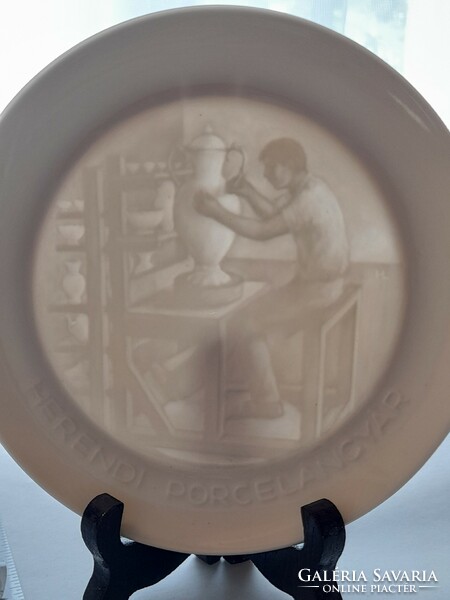 Herend lithophane plate in box