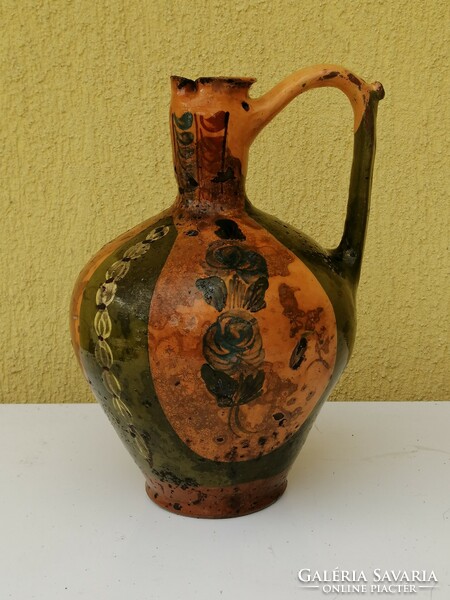 Ceramic folk water jug 19s
