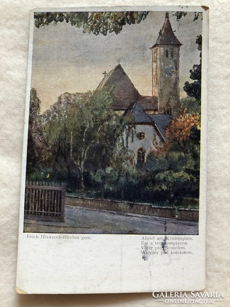Antik, régi képeslap - 1919                          -6.