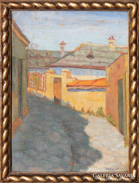 Pintér László: Utca a Tabánban, 1927