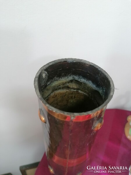 Retro copper plate vase