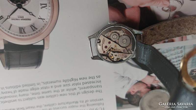 (K) very rare ogival mechanical Swiss women's wristwatch.