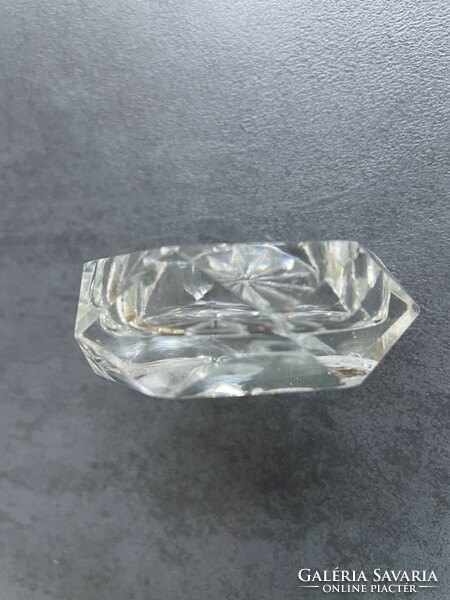 Nicely polished small crystal candle holder