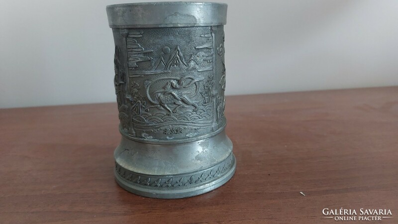 (K) Chinese (?) Pewter cup.