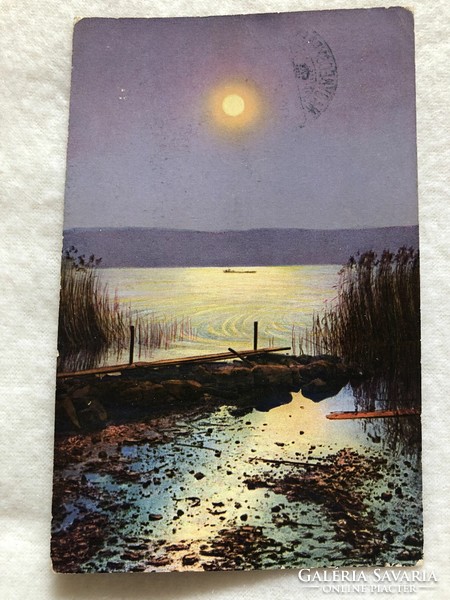Antique, old postcard - 1916 -6.