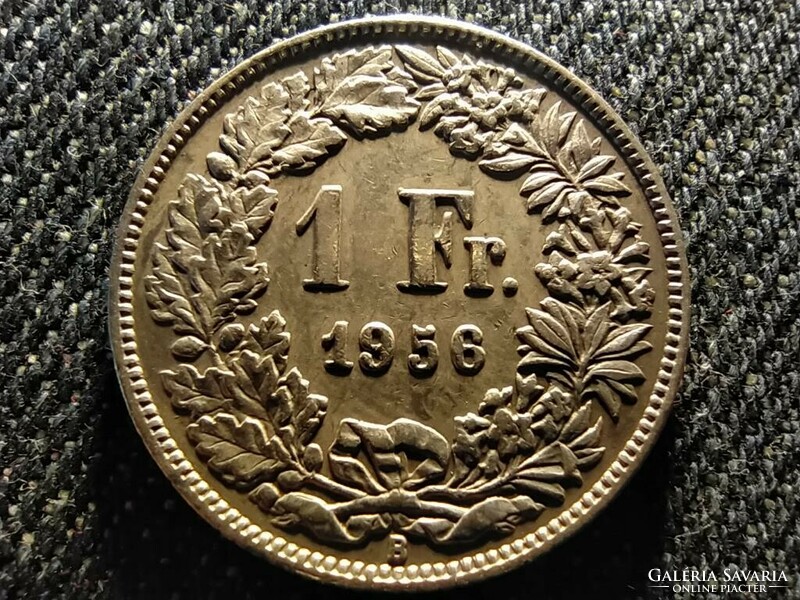 Svájc .835 ezüst 1 Frank 1956 B (id26526)