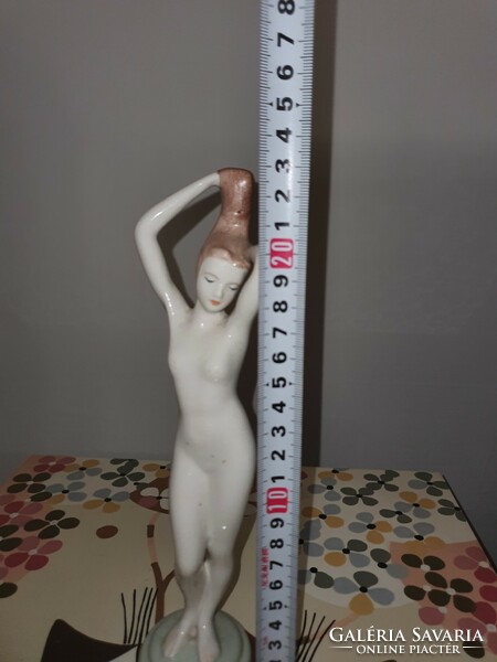 Aquincum porcelain statue female nude 22 cm