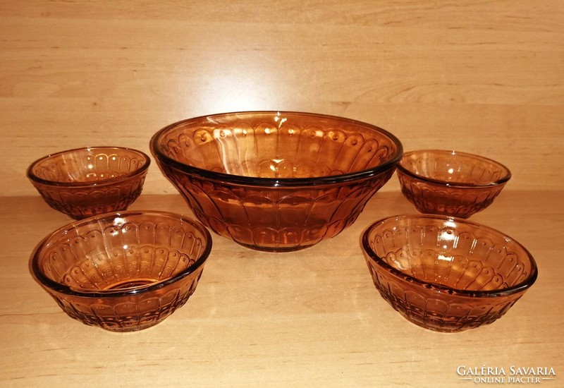 Glass serving set with 4 small bowls in one (25/d)