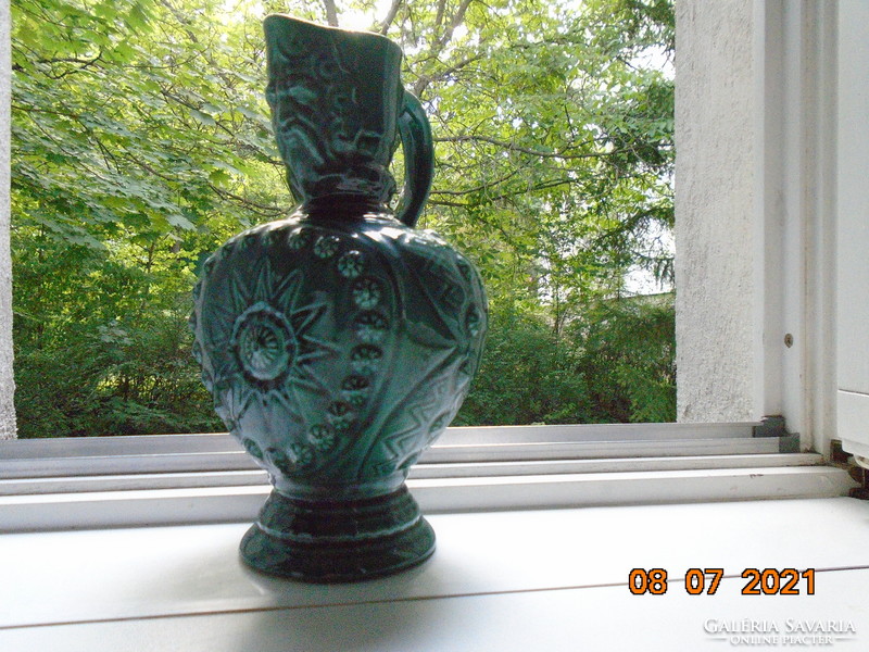 Schütz cilli faun head Art Nouveau spectacular decorative jug 30 cm
