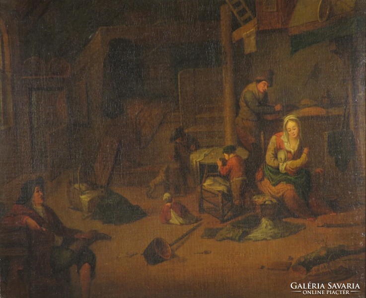 Holland festő XVIII. sz. (?) : Családi jelenet