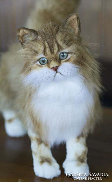 Lifelike, artistic plush Persian cat, Persian kitten stuffed animal to order