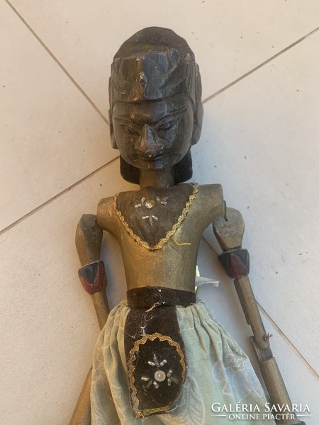 Antik burmai baba báb figura