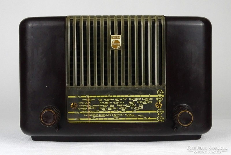 1N341 antique philips philetta 54l tube vinyl radio 1954