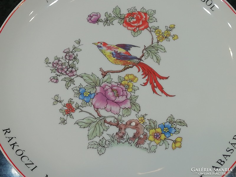 Retro raven house decorative plate, rákóczi mg termzöv. Abasar