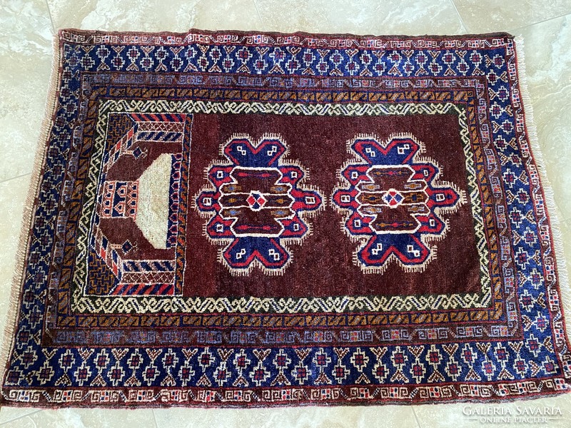 Afgan kézi csom. szőnyeg 118x88cm