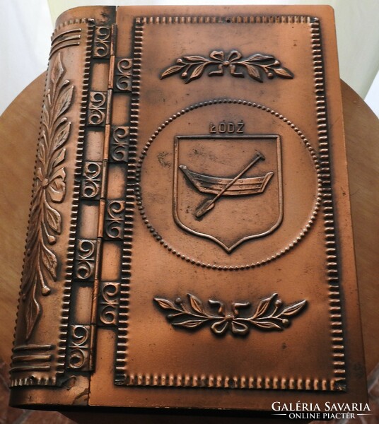 Craft copper book-shaped box - gift box