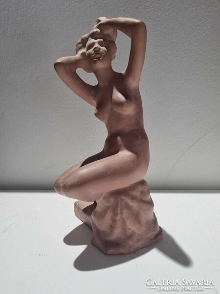 Gyula Nyirő terracotta female nude statue - 51436