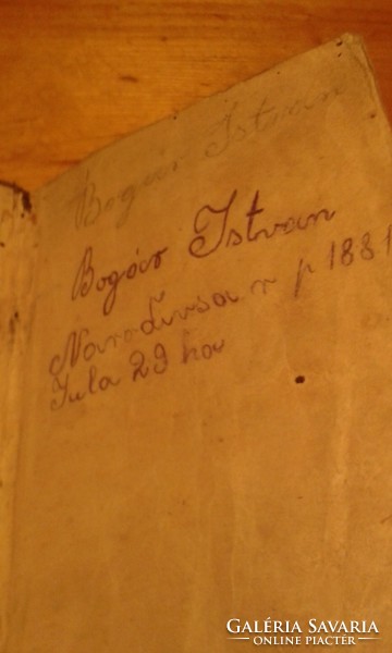 Antik Biblia 1861- ből, réz borítású,szlovák nyelvű