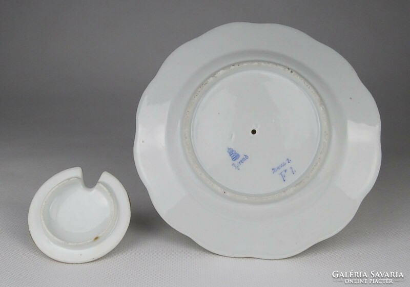 1N338 Antik óherendi porcelán desszertes kínáló
