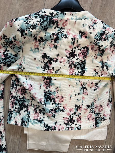 Camaïeu-lined patterned small blazer