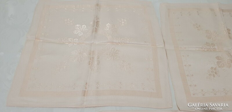 3 cotton satin napkins, 35 cm x 35 cm