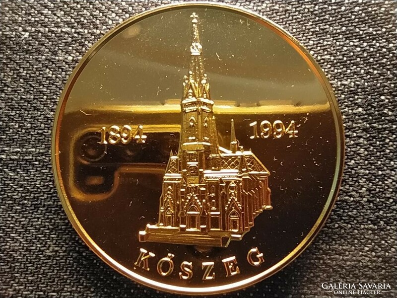 Kőszeg in memory of the 100th anniversary of the consecration of the Church of the Heart of Jesus 1994 bronze (id44819)