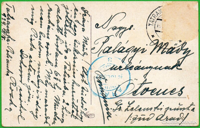 237 --- Futott képeslap  1929  Magas Tátra