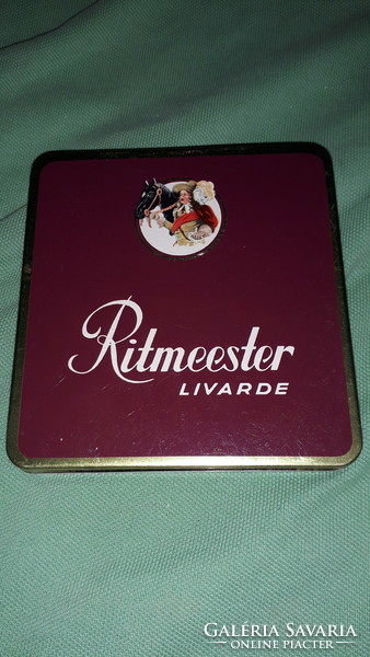 Old ritmeester livard Dutch metal plate cigar box 10 x 10 cm according to the pictures