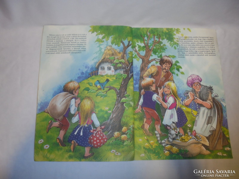 Grimm: Jancsi and Juliska 1995 - with drawings by Zsuzsa Füzesi - retro story book - 41 x
