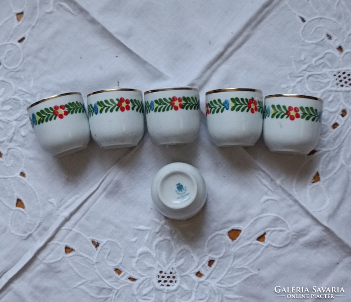 Raven House porcelain cups (6 pcs.)