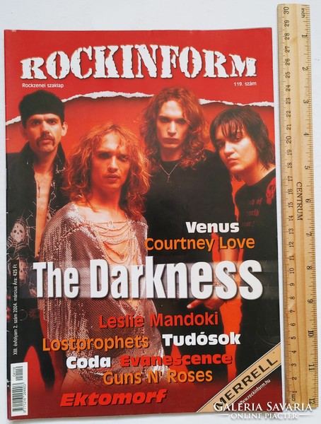 Rockinform magazine #119 2004 darkness uriah heep evanescence ectomorph guns roses courtney love