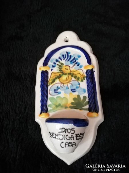 Decorative holy water container
