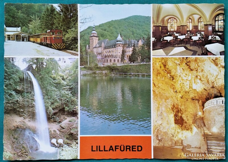 Lillafüred, details, postal clean postcard, 1983